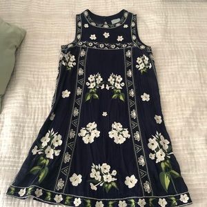 Anthropologie embroidered dress